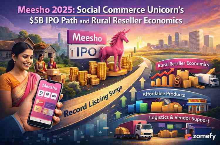 Meesho 2025: Social Commerce Unicorn's $5B IPO Path and Rural Reseller Economics