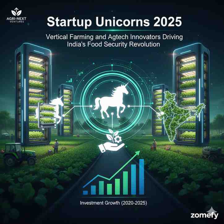 Startup Unicorns 2025: Vertical Farming and Agtech Innovators Driving India's Food Security Revolution