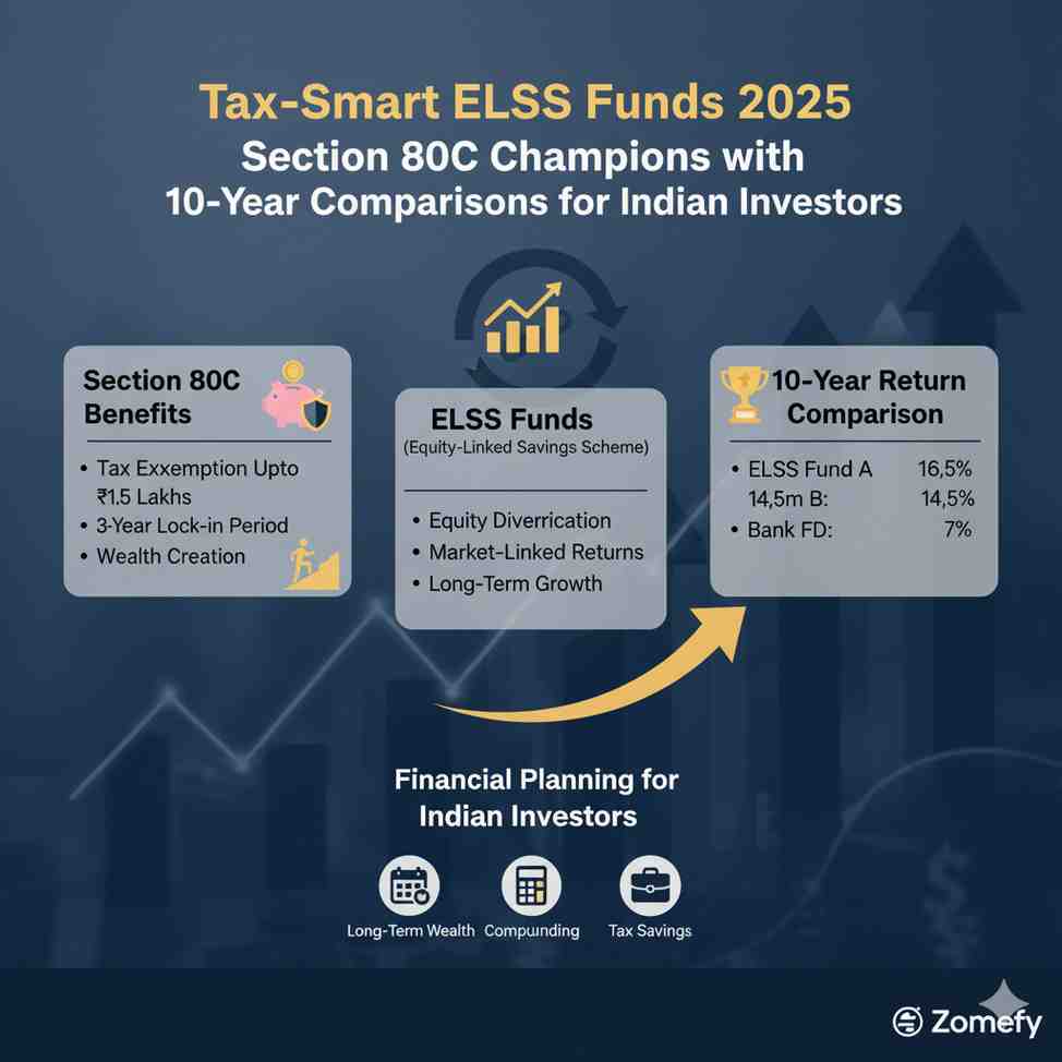 Tax-Smart ELSS Funds 2025: Section 80C Champions with 10-Year Return Comparisons for Indian Investors